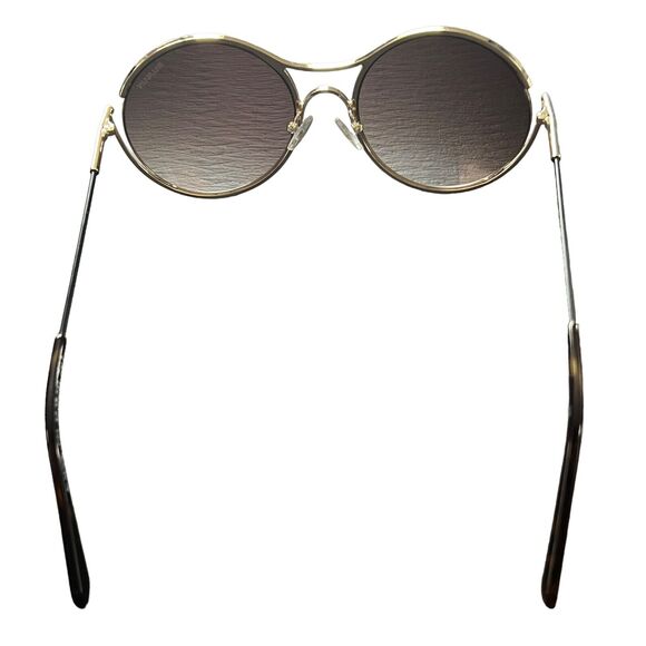 BALMAIN 52mm Round Sunglasses Gold